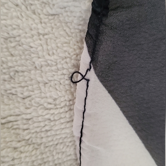 Navy and white gown - Picture 11 of 13